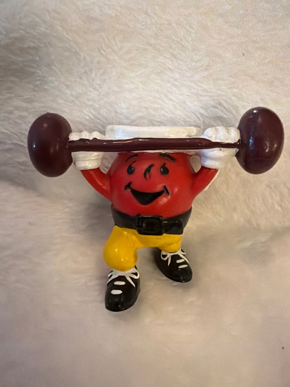 Vintage 1990s Kool-Aid Man Weightlifter PVC Figure Kraft General Foods 1990s 2"